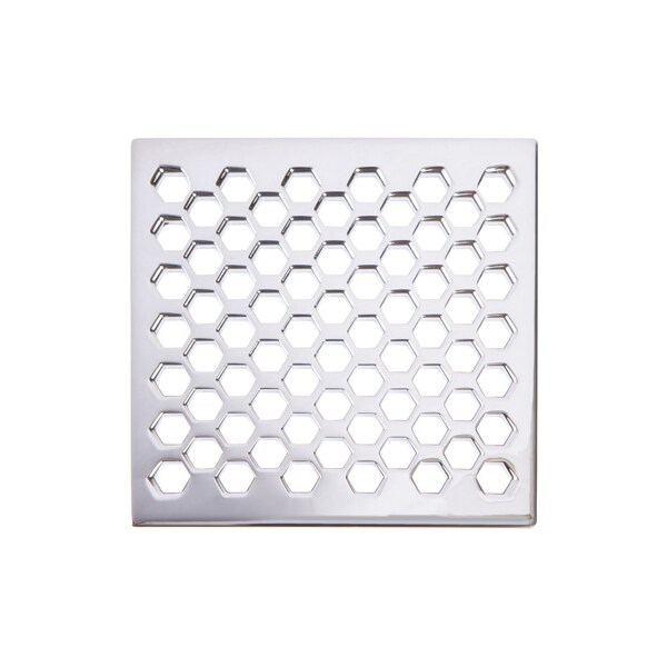 Newport Brass 6" Square Shower Drain in Aged Brass 233-607-034 - main